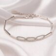Arvana – Elegant Linked Diamond Bracelet