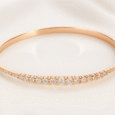 Arvana-Luxurious Rose gold plating
