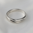 ARVANA 925 Silver Minimalist Ring
