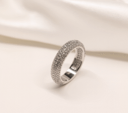 Arvana 925 Silver Pavé Eternity Band