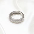 Arvana 925 Silver Pavé Eternity Band