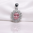 Arvana’s 925 Silver Pink Halo Pendant