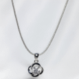 Arvana’s 925 Silver Solitaire Floral Pendant (without chain)