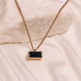 Arvana BLACK RECTANGULAR necklace design